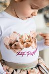 Блузка с принт кученца